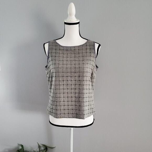 J'Envie New York Sleeveless Gray Top 10 NWT - Picture 1 of 7